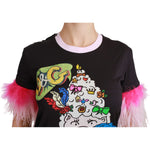 Dolce & Gabbana Black YEAR OF THE PIG Top Cotton T-shirt TSH4555-36