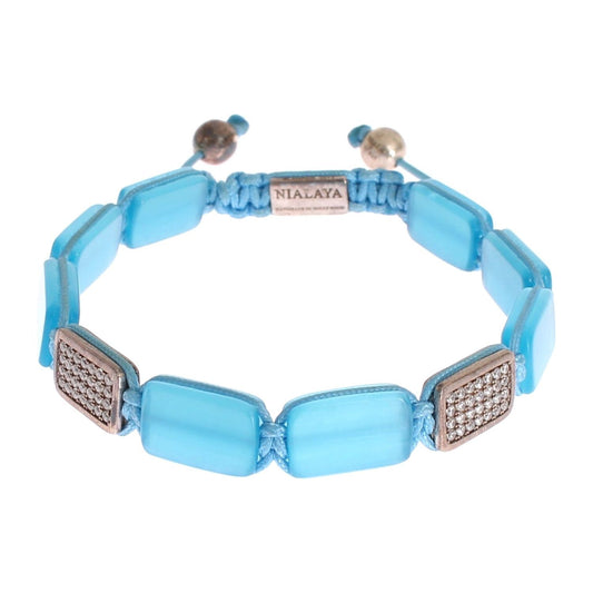 Nialaya CZ Opal 925 Silver Bracelet NIA20239-1
