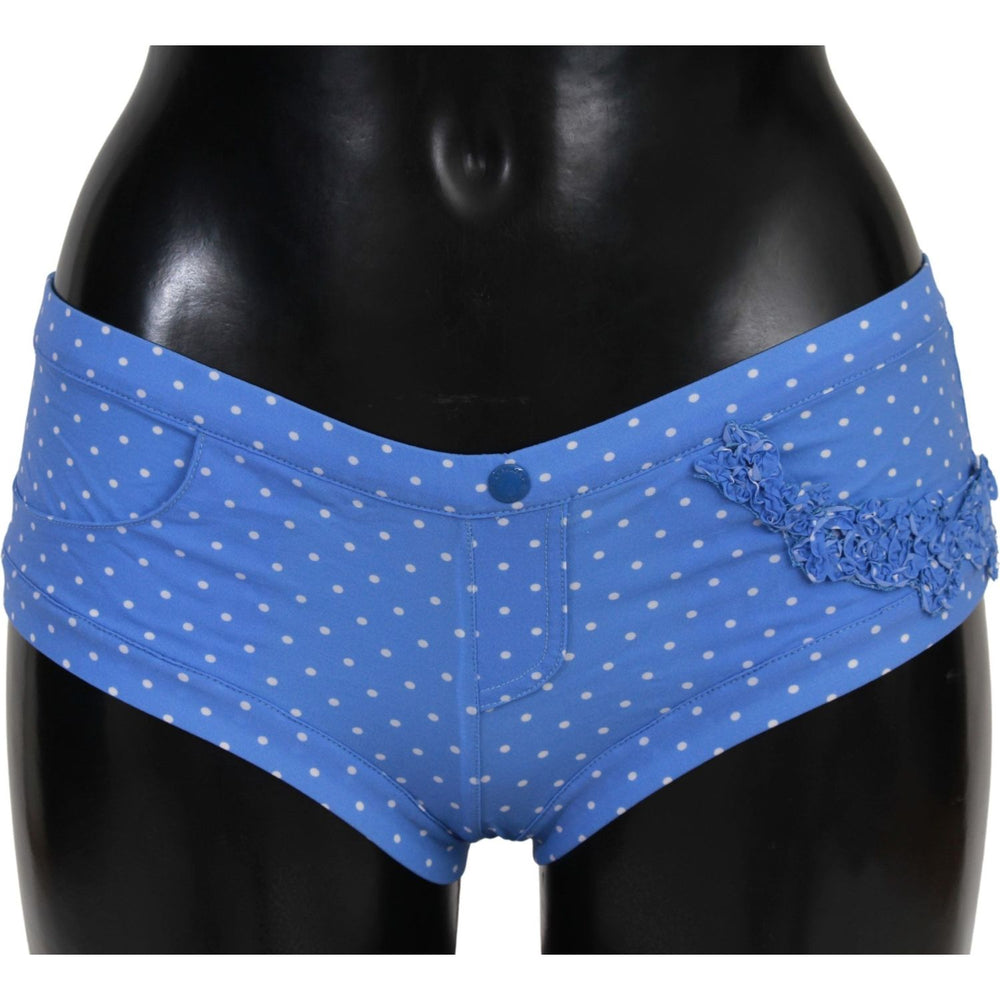 Ermanno Scervino Blue Shorts Beachwear Bikini Bottoms Swimsuit BIK813-IT2