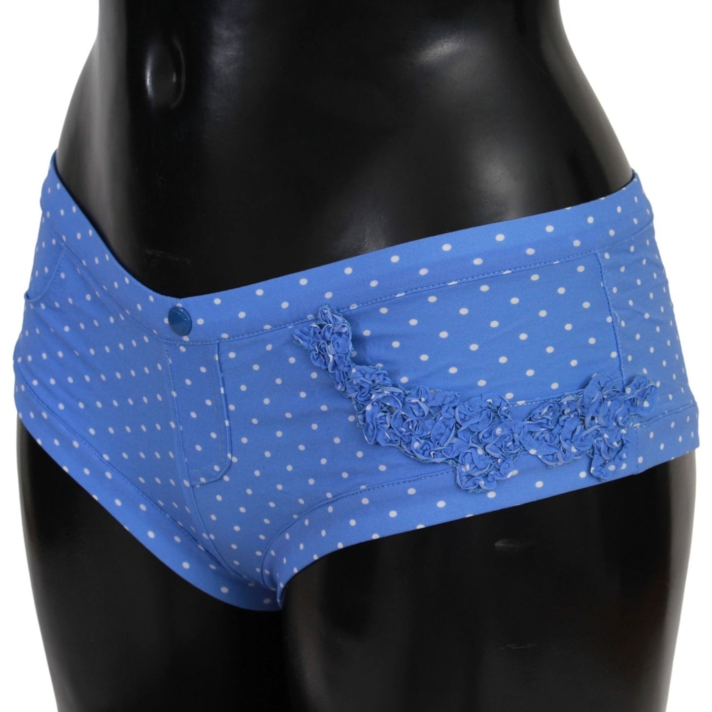 Ermanno Scervino Blue Shorts Beachwear Bikini Bottoms Swimsuit BIK813-IT2