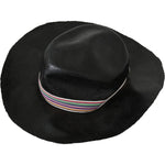 Costume National Black Wide Brim Cowboy Solid Hat HAT20018-M