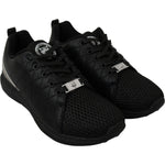 Philipp Plein Black Casual Running Sneakers Shoes LA7171-36