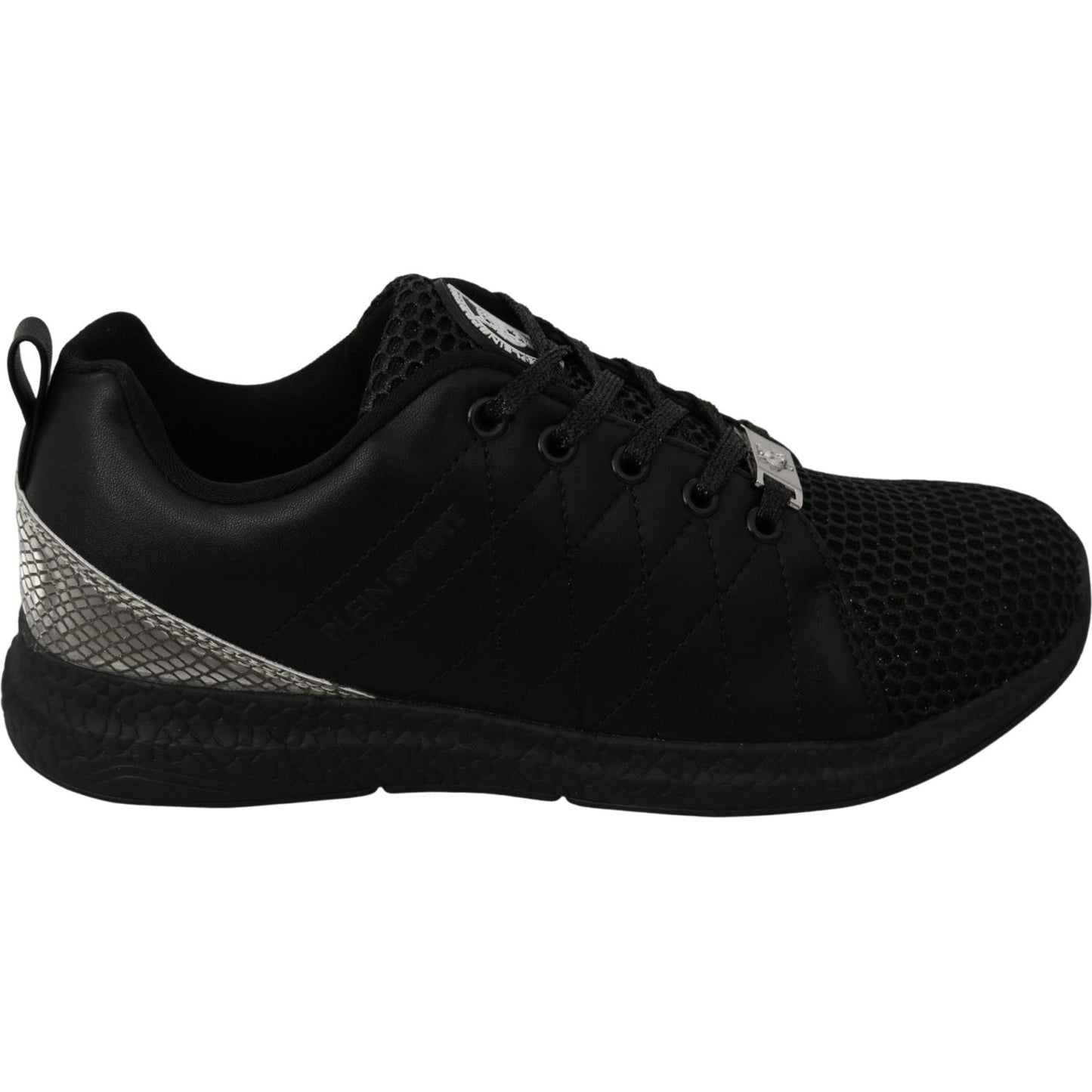 Philipp Plein Black Casual Running Sneakers Shoes LA7171-36