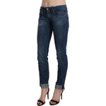 Acht Blue Washed Low Waist Skinny Denim Trouser PAN71216-26