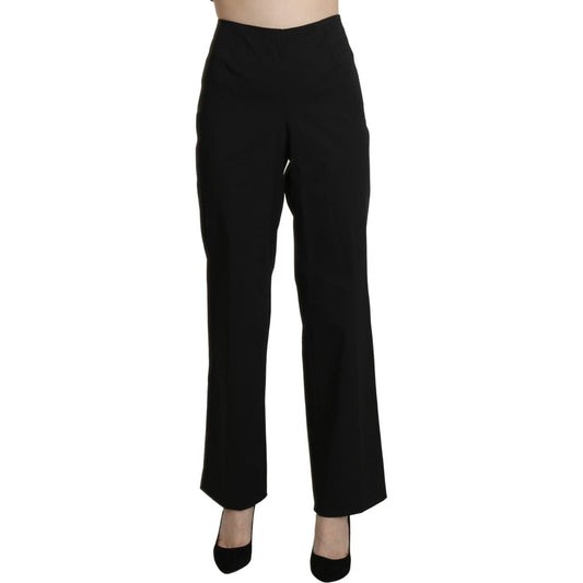 BENCIVENGA Black High Waist Straight Dress Trouser Pants Jeans & Pants