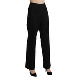 BENCIVENGA Elegant High Waist Black Pants Jeans & Pants BENCIVENGA Black