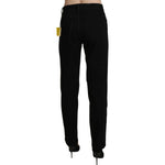 BENCIVENGA Black High Waist Straight Casual Trouser Pant PAN71370-46