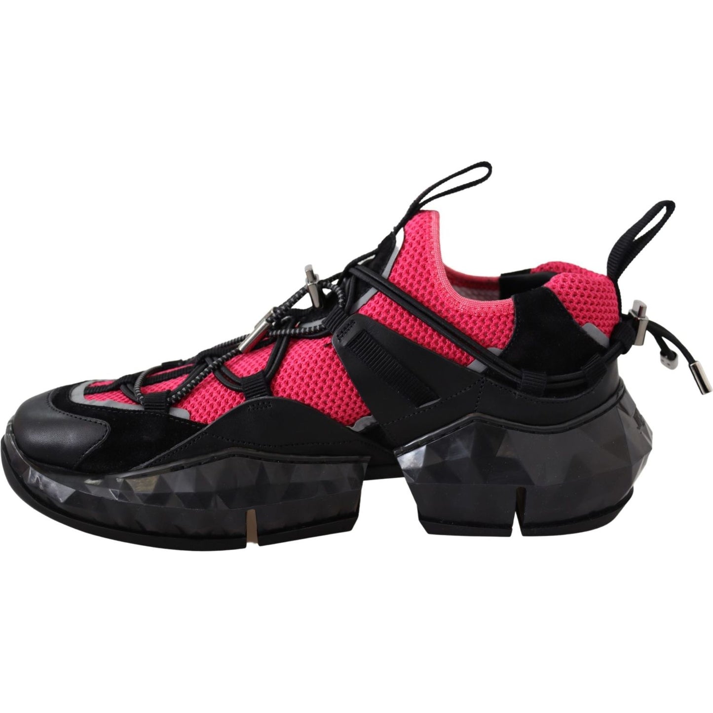 Jimmy Choo Electric Elegance Leather Mesh Sneakers 192954766863