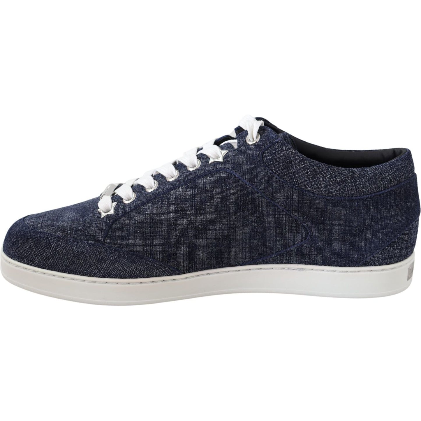 Jimmy Choo Chic Slip-On Blue Denim Suede Sneakers 194611084372
