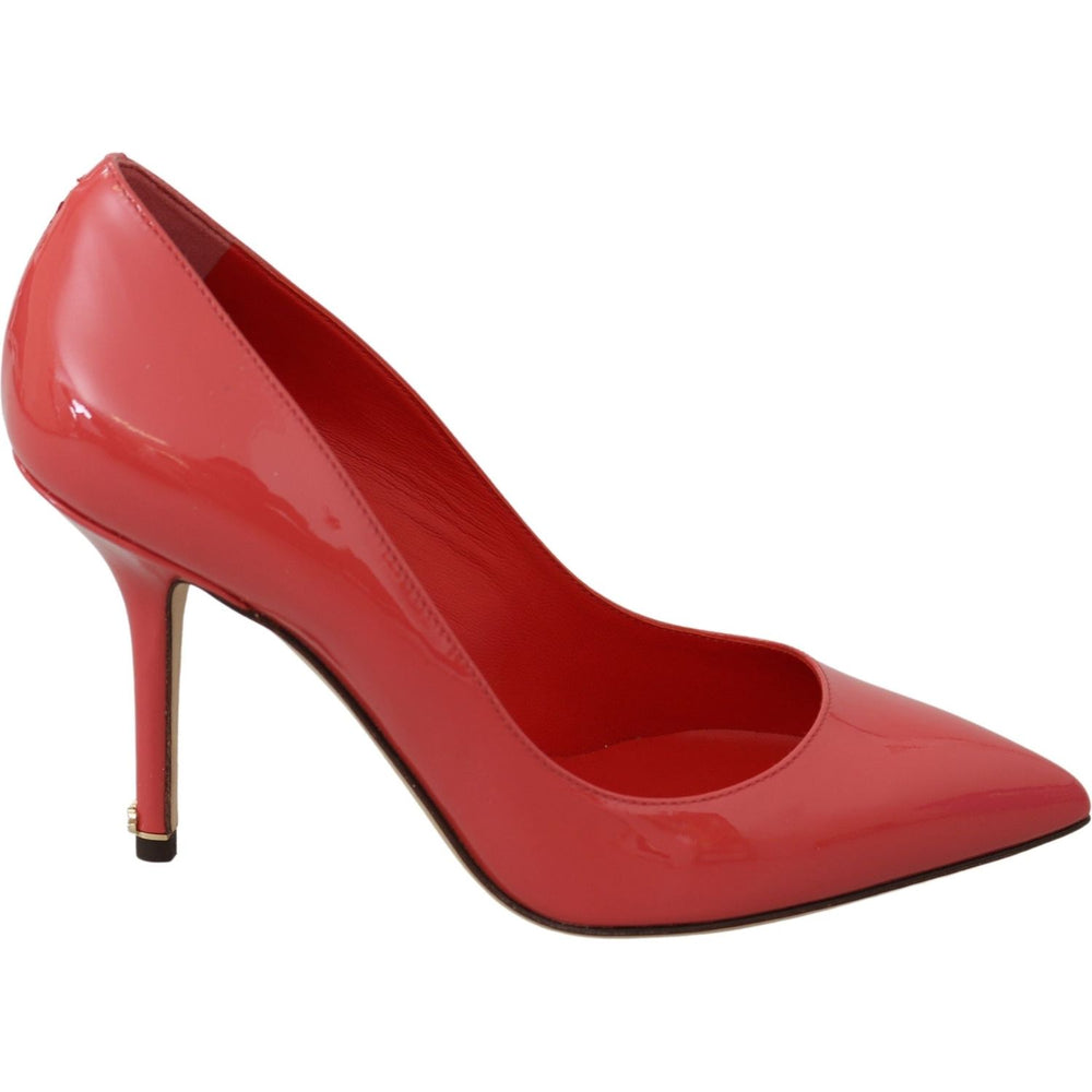 Dolce & Gabbana Dark Pink Patent Leather Heels Pumps LA8105-35
