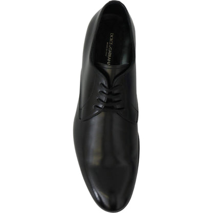 Dolce & Gabbana Derby Napoli Black Leather Dress Formal Shoes