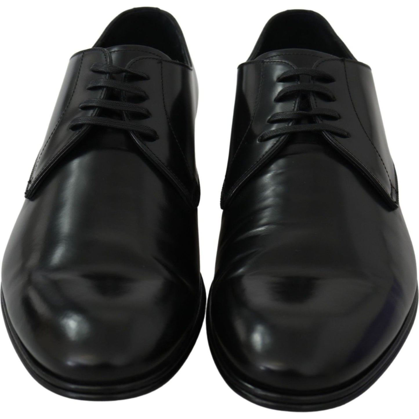 Dolce & Gabbana Derby Napoli Black Leather Dress Formal Shoes
