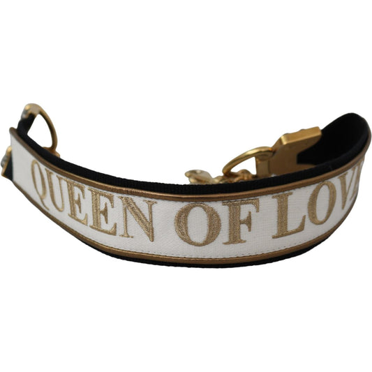 Dolce & Gabbana Queen of Love Strap Handbag Accessory WOMAN BELTS Dolce & Gabbana Dark Gray