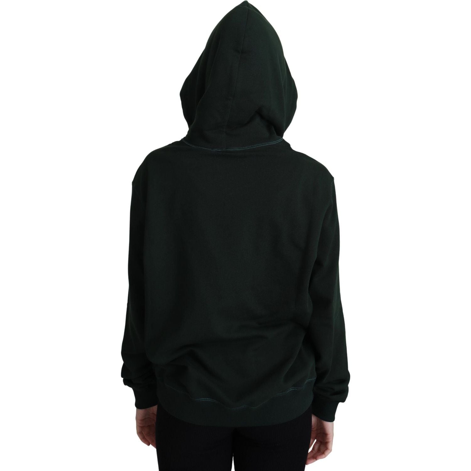 Dolce & Gabbana Dark Green Crown Embroidery Hoodie