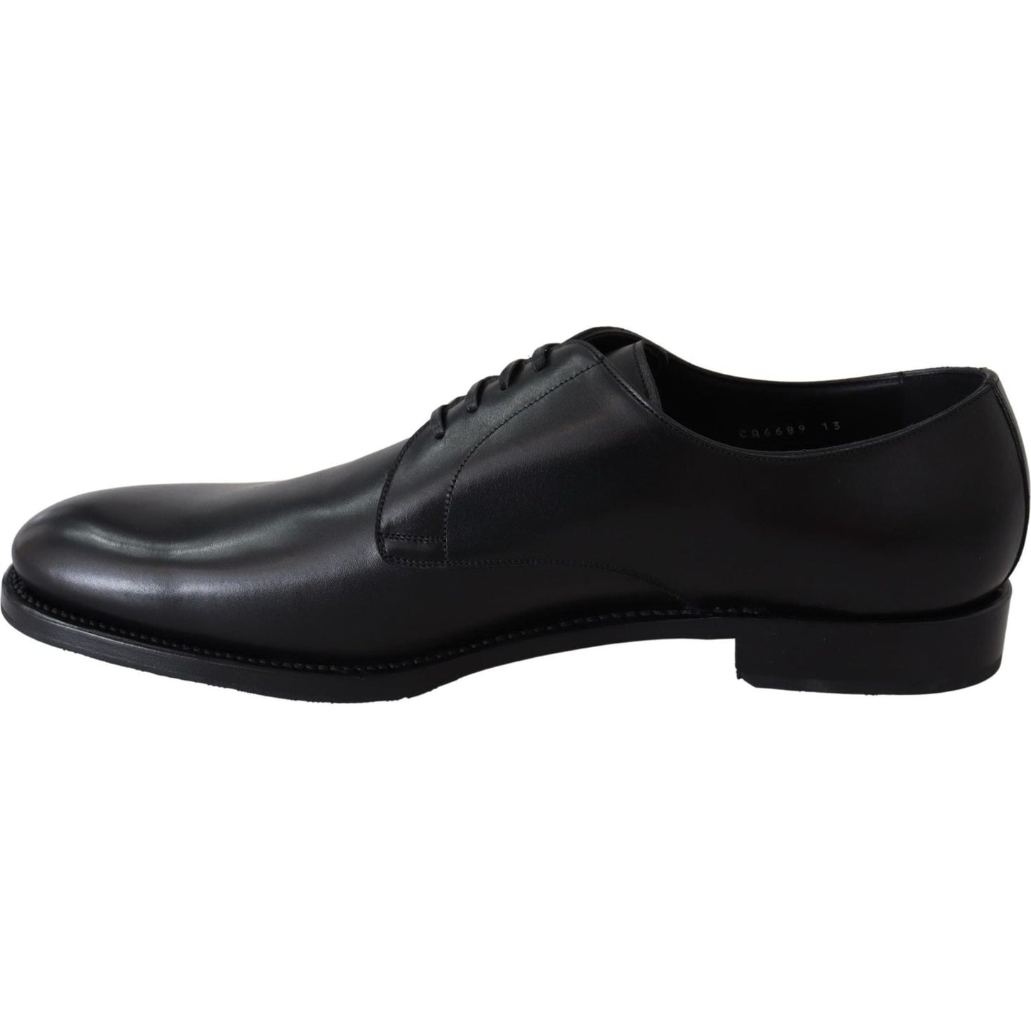 Dolce & Gabbana Black Leather SARTORIA Hand Made Shoes Dress Shoes