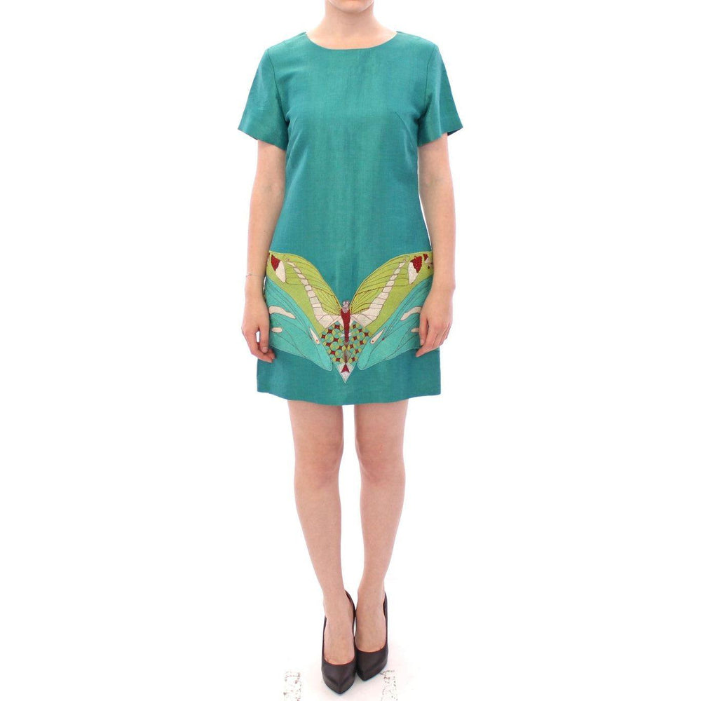 Lanre Da Silva Ajayi Green Above Knee Mini Dress GSS10132-1