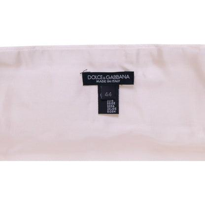 Dolce & Gabbana White Waist Tuxedo Smoking Belt Cummerbund