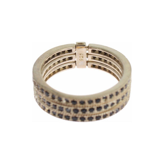 Nialaya Black CZ 925 Sterling Silver Womens Ring SIG19089-US5