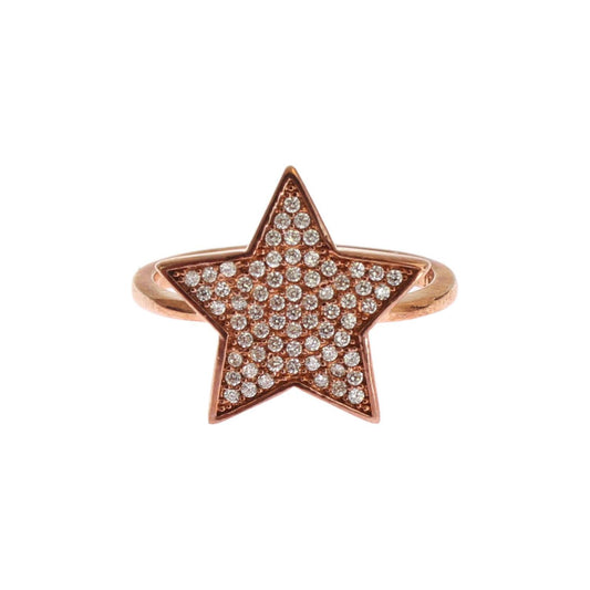 Nialaya Womens Clear CZ Star 925 Silver Ring SIG19101-US5