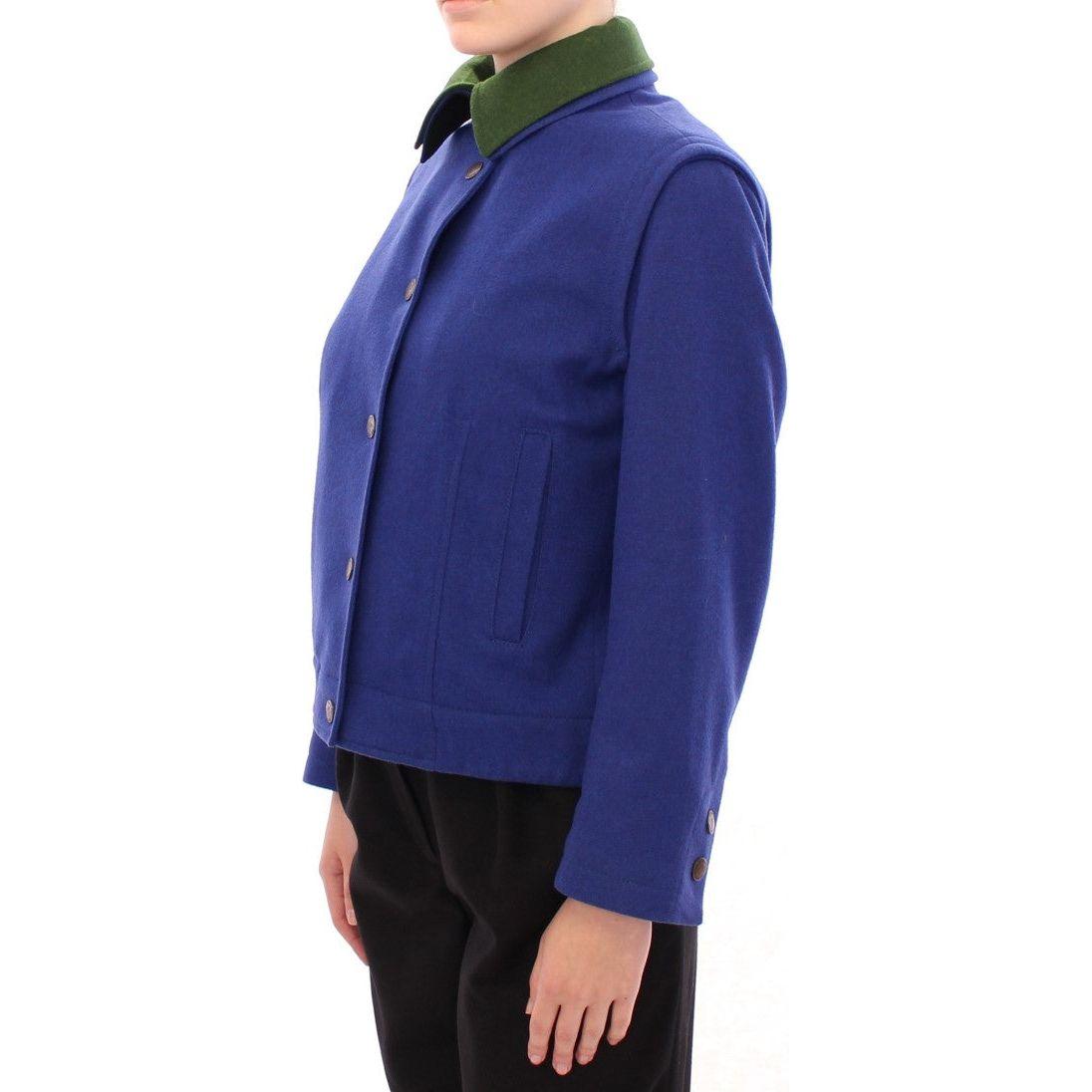 Andrea Incontri Habsburg Blue Green Wool Jacket Coat Coats & Jackets