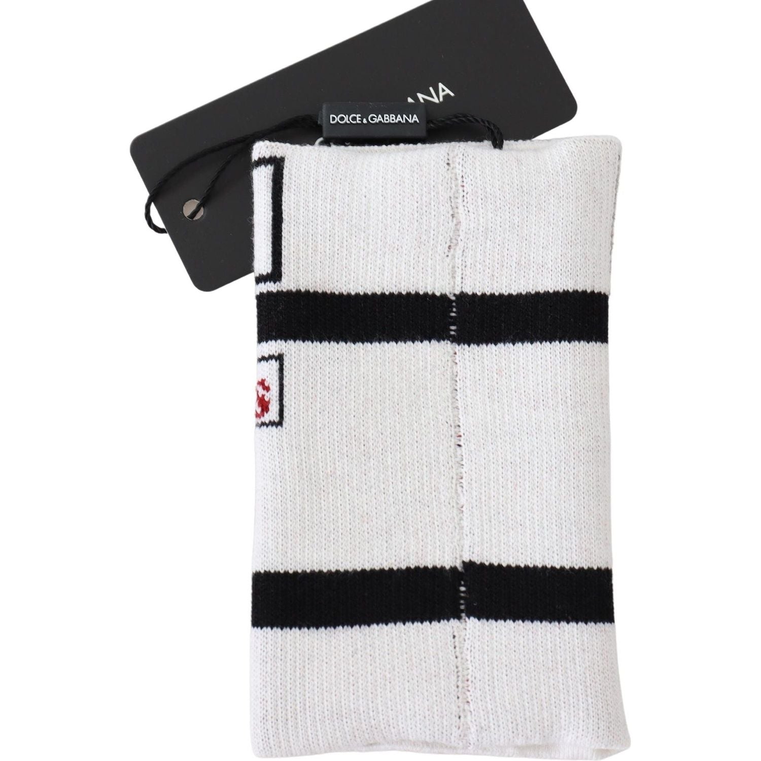 Dolce & Gabbana Multicolor Wool Knit D&G Love Wristband Wrap