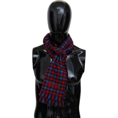 Missoni Multicolor Check Wool Unisex Neck Wrap Shawl