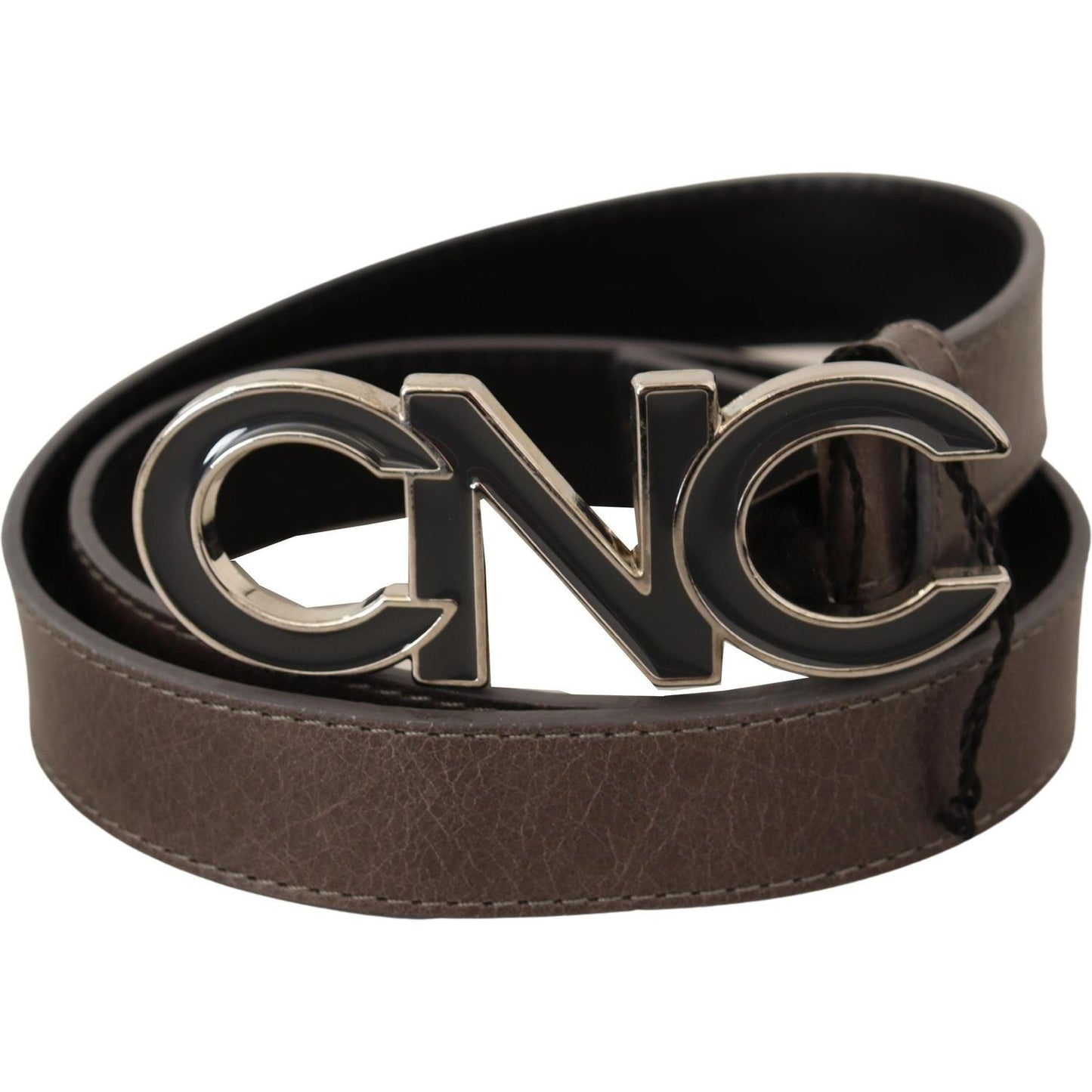 Costume National Brown Letter Logo Buckle Belt WOMAN BELTS