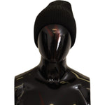 Dolce & Gabbana Black Wool Knit Women Winter Hat HAT9255