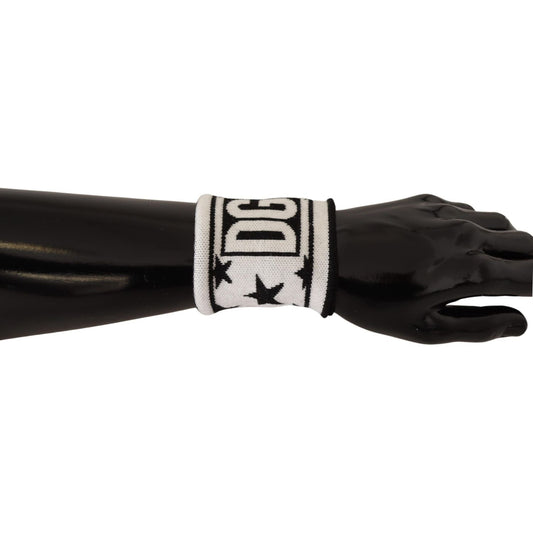 Dolce & Gabbana Elegant Monochrome Wool Wristband Set Dolce & Gabbana Black