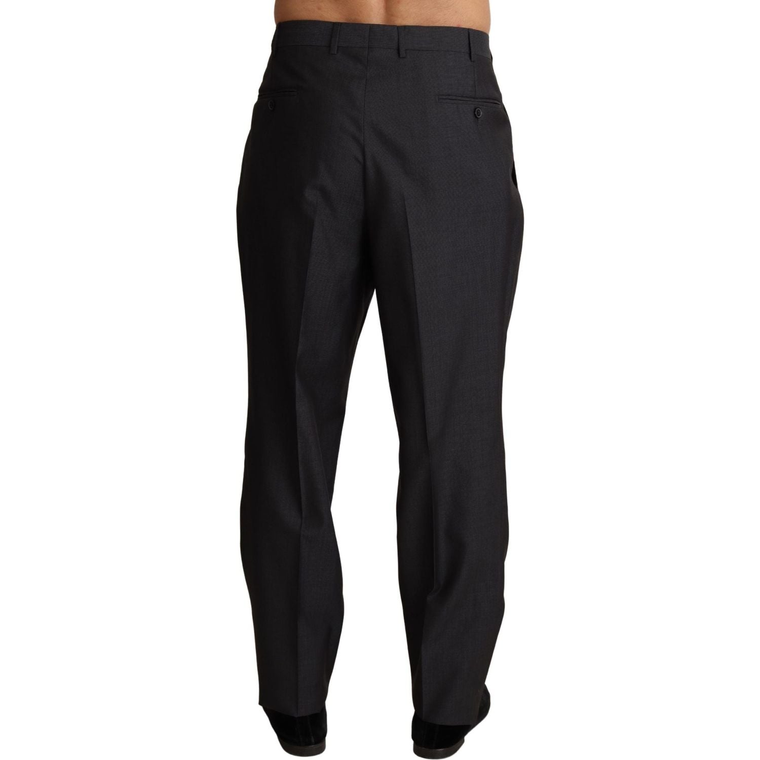 Dolce & Gabbana Gray Wool Blend Formal Trousers Pants