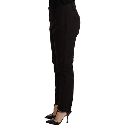 CYCLE Black Mid Waist BAGGY Fit Skinny Trouser WOMAN TROUSERS