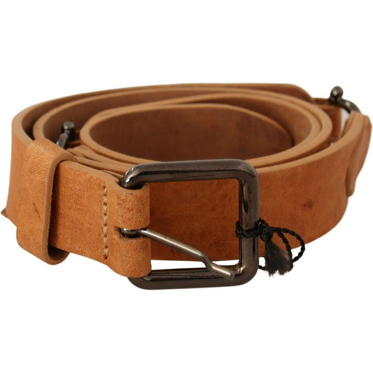 Costume National Light Brown Buckle Waist Belt