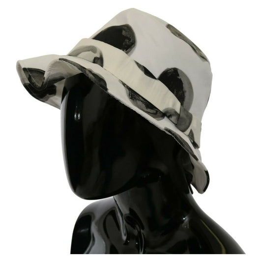 Dolce & Gabbana White Cotton Big Polka Dot Pattern Bucket Hat HAT20070- 58