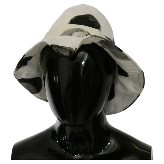 Dolce & Gabbana White Cotton Big Polka Dot Pattern Bucket Hat HAT20070- 58