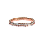 Nialaya Pink Gold 925 Silver Clear CZ Ring Nr. 32- 57