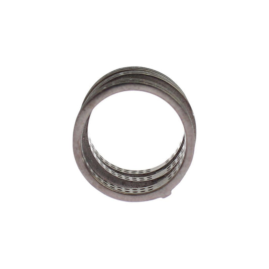Nialaya Black CZ Rhodium 925 Silver Ring SIG19099- 50