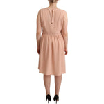 Twinset Beige Polyester Sleeveless Shift Knee Length Dress DR28550 - 48