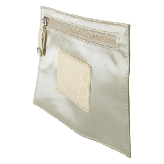 WAYFARER Elegant White Fabric Coin Wallet WOMAN WALLETS WAYFARER Gray