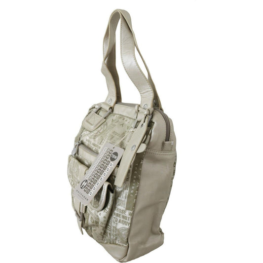 WAYFARER Chic White Fabric Shoulder Bag WOMAN TOTES WAYFARER Rosy Brown