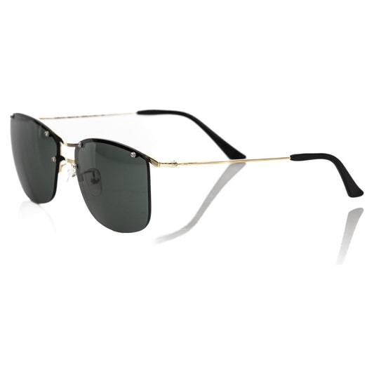 Frankie Morello Black Metallic Fiber Men Sunglass FR-22136