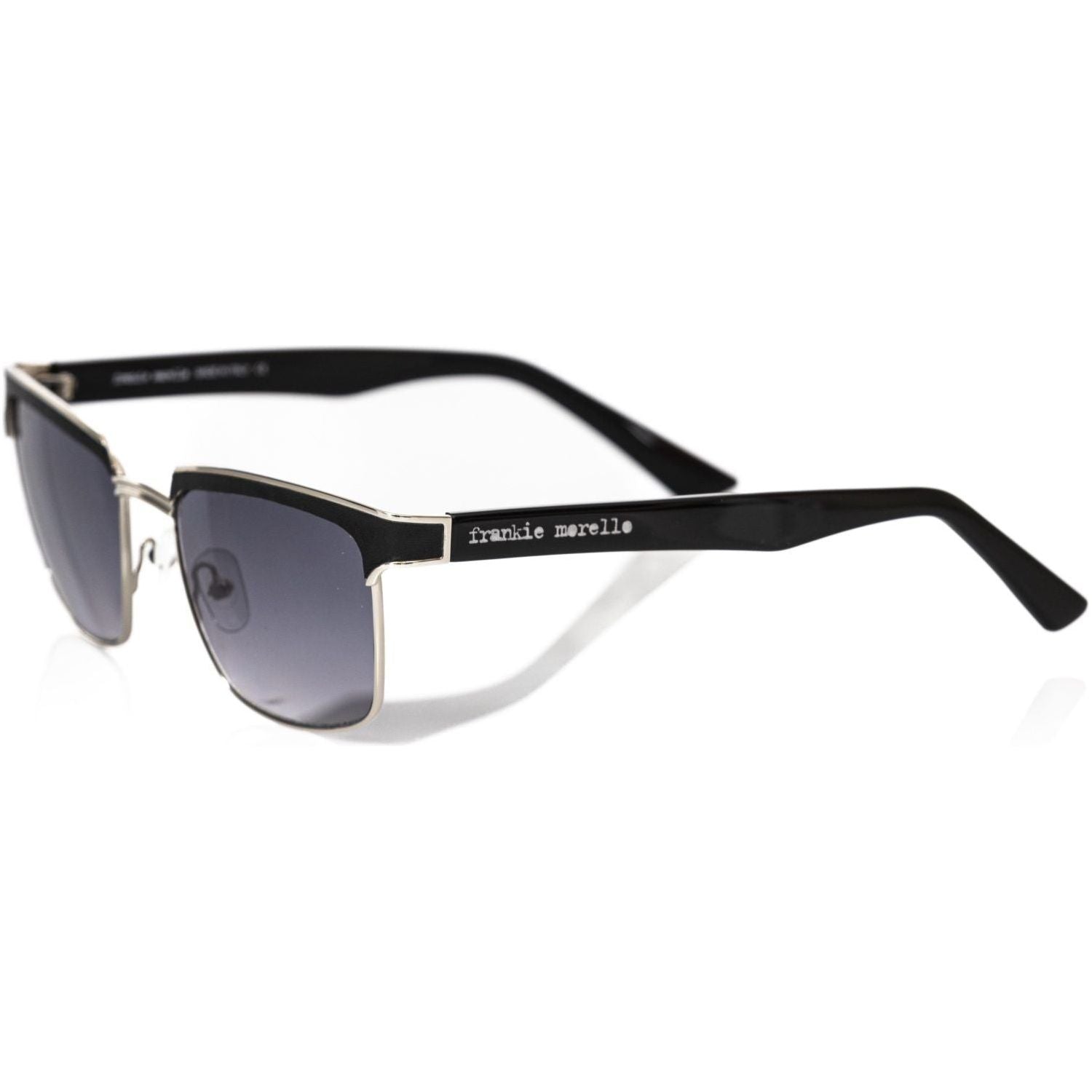 Frankie Morello Black Metallic Fibre Sunglass