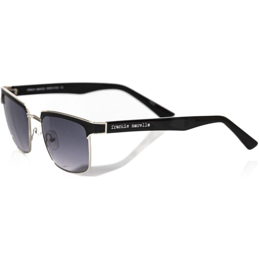 Frankie Morello Black Metallic Fiber Men Sunglass FR-22135