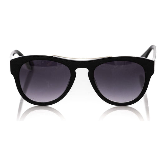 Frankie Morello Black Acetate Men Sunglass FR-22132