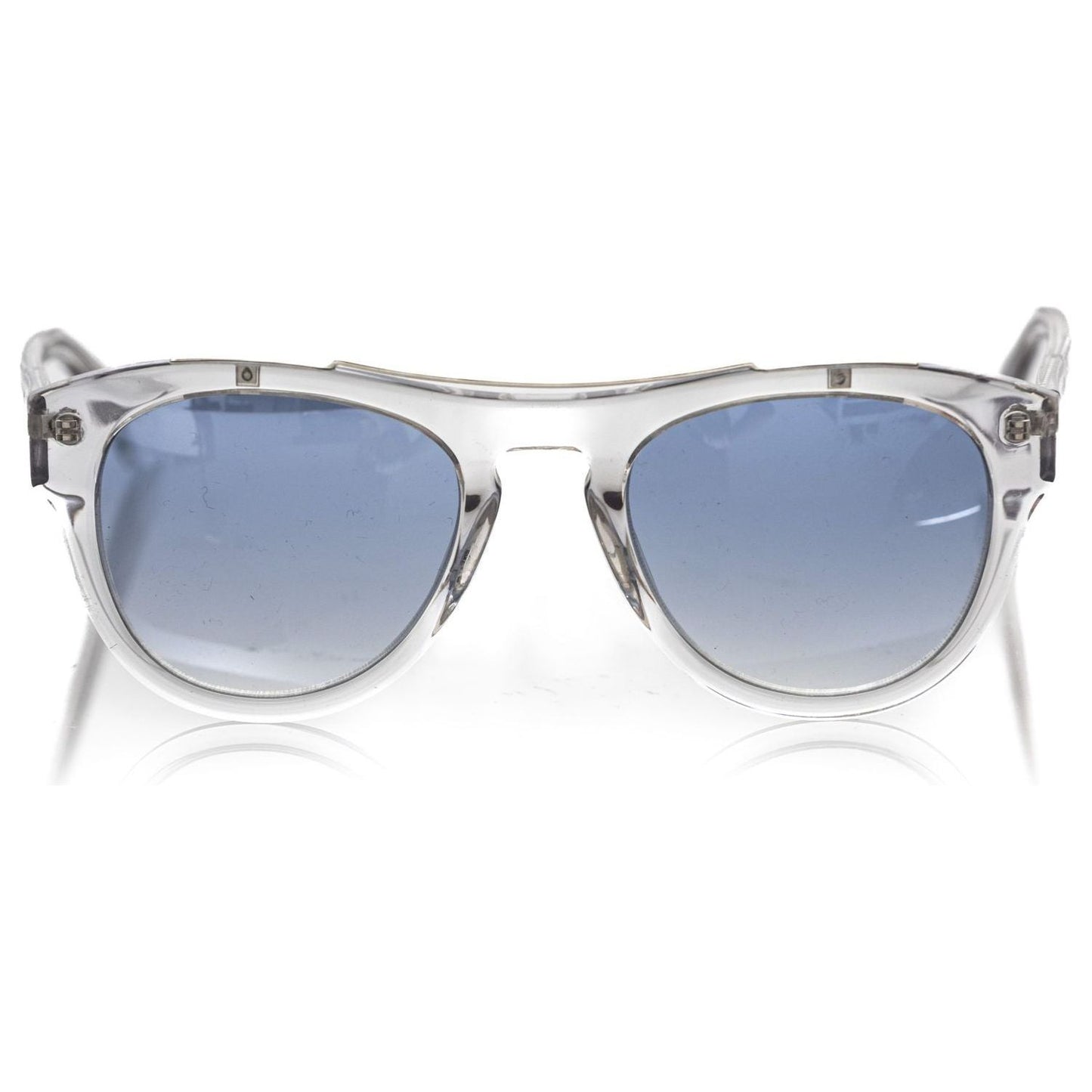 Frankie Morello White Acetate Men's Sunglass