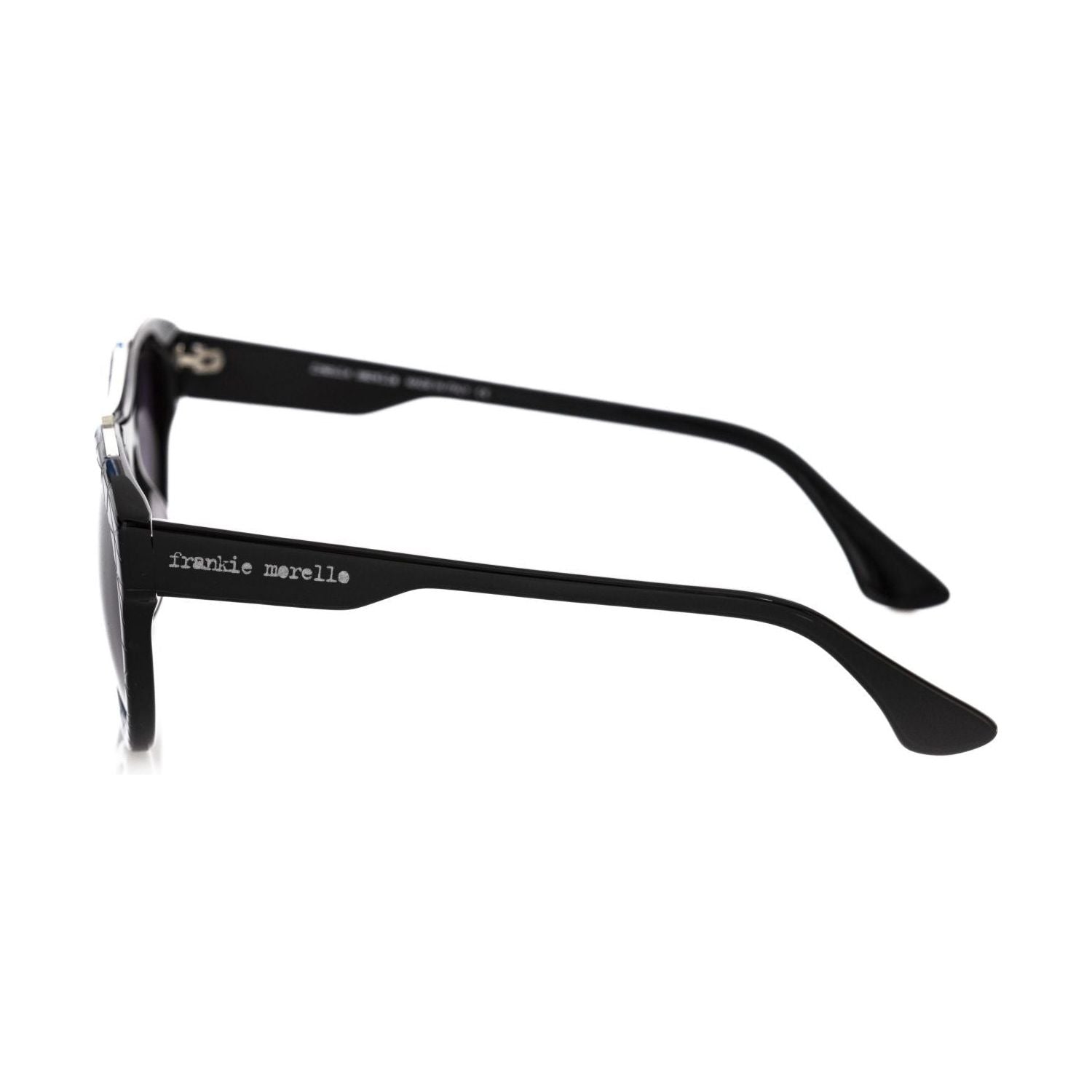 Frankie Morello Black Acetate Sunglass