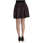 GF Ferre Purple Short Flannel Skirt SIG11527-2