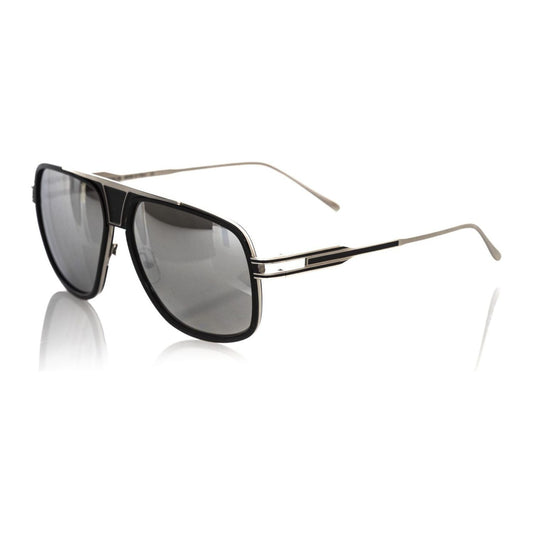 Frankie Morello Black Metallic Men Sunglasses FR-22127