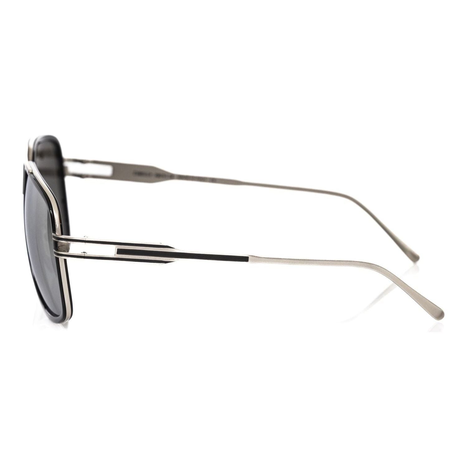 Frankie Morello Black Metallic Fibre Sunglass