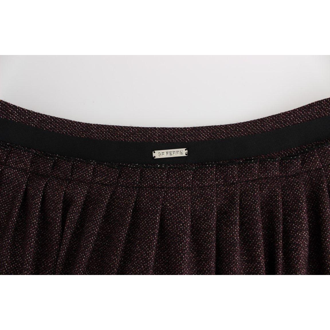 GF Ferre Purple Short Flannel Skirt SIG11527-2