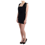Roccobarocco Black Embellished Jersey Mini Sheath Short Dress SIG11564-2